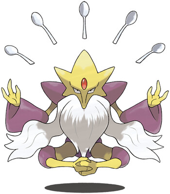 Mega Alakazam artwork by Ken Sugimori