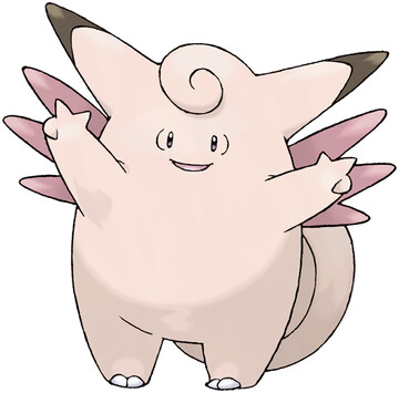 Clefable artwork by Ken Sugimori