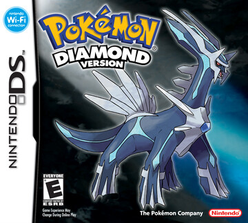 Pokemon Diamond box art featuring Dialga