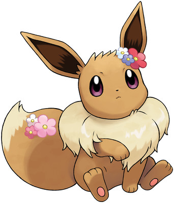 Eevee (Partner Eevee) artwork by Ken Sugimori