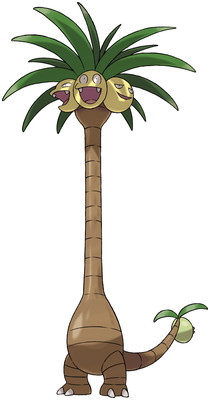 Alolan Exeggutor artwork by Ken Sugimori