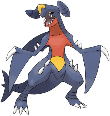 Garchomp artwork by Ken Sugimori