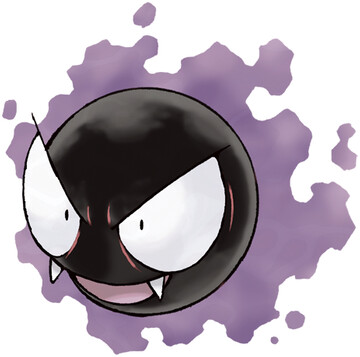 Gastly artwork by Ken Sugimori