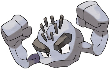 Alolan Geodude artwork by Ken Sugimori