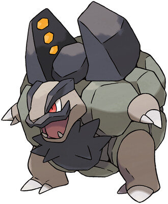 Alolan Golem artwork by Ken Sugimori