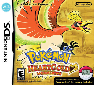 Pokemon HeartGold box art featuring Ho-oh