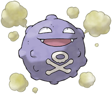 Koffing artwork by Ken Sugimori