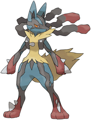 Mega Lucario artwork by Ken Sugimori