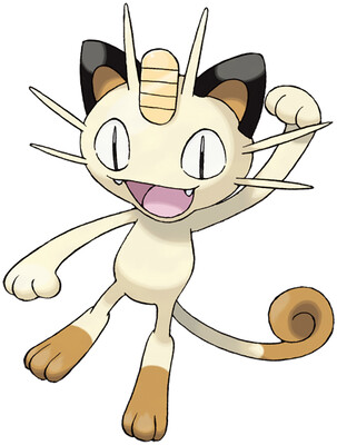 Meowth artwork by Ken Sugimori