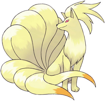 Ninetales artwork by Ken Sugimori