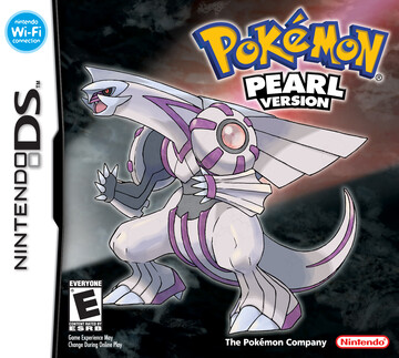 Pokemon Pearl box art featuring Palkia