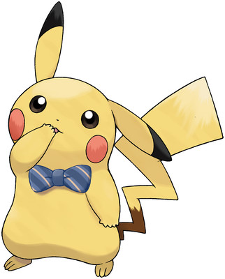 Pikachu (Partner Pikachu) artwork by Ken Sugimori