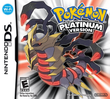 Pokemon Platinum box art featuring Giratina Origin Forme