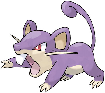 Rattata artwork by Ken Sugimori