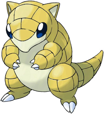 Sandshrew artwork by Ken Sugimori