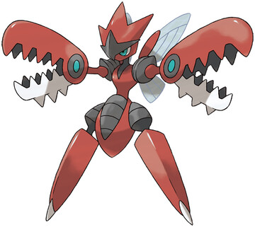 Mega Scizor artwork by Ken Sugimori