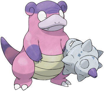 Galarian Slowbro artwork by Ken Sugimori