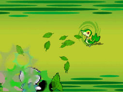 Snivy battle, Pokémon Black & White