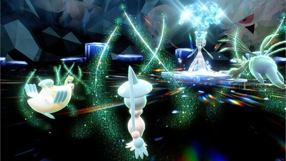 Tera Raid Battle against Water-type Gardevoir