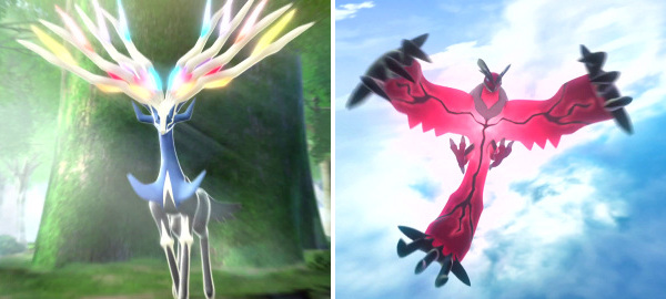 New legendary Pokémon Xerneas & Yveltal in Pokémon X&Y