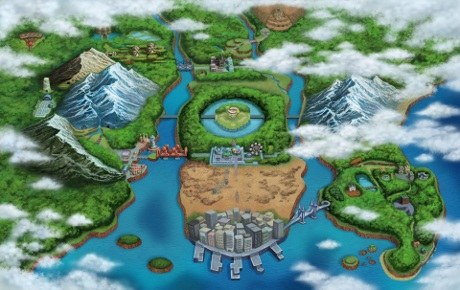 The Unova region in Pokémon Black & White