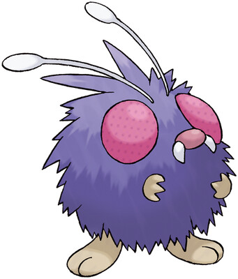 Venonat artwork by Ken Sugimori