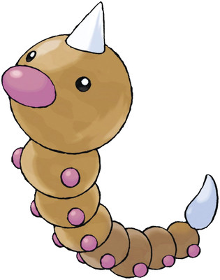 Weedle artwork by Ken Sugimori