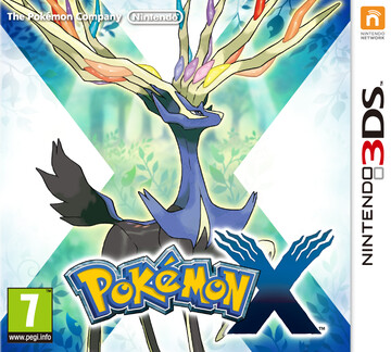 Pokemon X box art featuring Xerneas