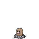 Diglett sprite from Scarlet & Violet