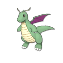 Dragonite Shiny sprite from Ultra Sun & Ultra Moon