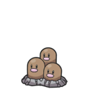 Dugtrio sprite from Scarlet & Violet