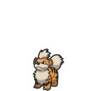 Growlithe sprite from Scarlet & Violet