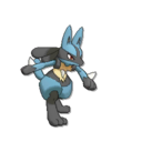 Lucario sprite from Ultra Sun & Ultra Moon