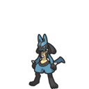 Lucario sprite from Scarlet & Violet