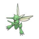 Scyther Shiny sprite from Ultra Sun & Ultra Moon