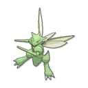 Scyther sprite from Ultra Sun & Ultra Moon